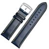 Echtes Leder+ Silikonkautschuk Uhrenarmband für Citizen Blue Angel AT8020 Sky Eagle JY8078 8035 Armband 22mm 23mm Schwarz