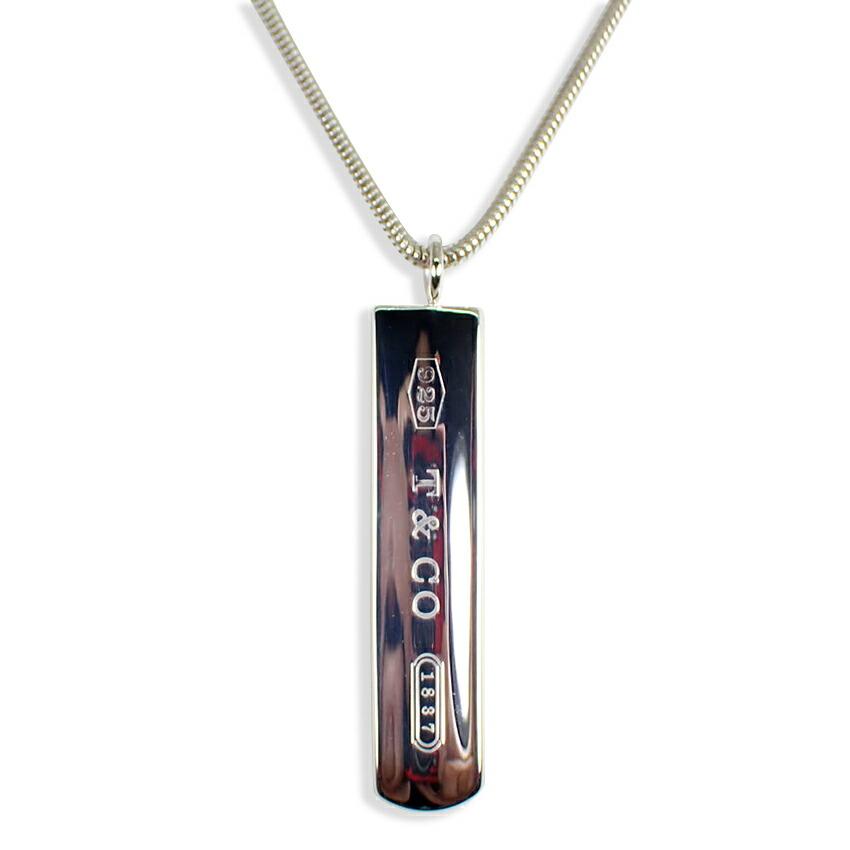 

[Used] TIFFANY/Tiffany 925 1837 Bar Pendant/Necklace [g332-48]