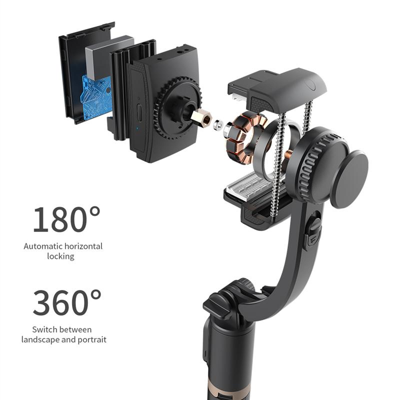 Univerzální stabilizátor mobilního telefonu, stojan na selfie s AI 360° sledováním obličeje, univerzální kloub pro stolní počítač a mobilní telefon s kamerou