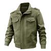 Men Cargo Pilot Jacket Spring Autumn Coat Military Tactical Multi-Pocket Outdoor Top Casual Fashion Bomber Jacket with Multiple Pockets Coats