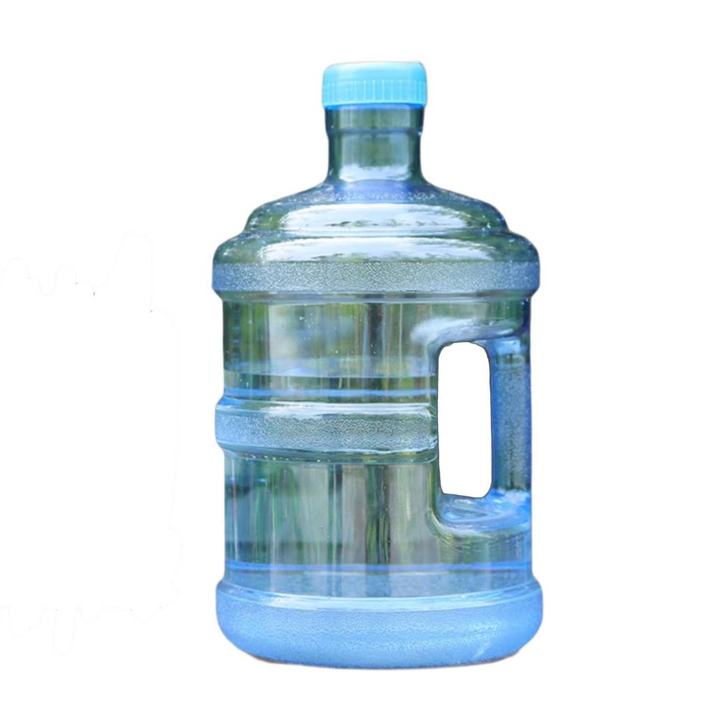 Dispenser Bottle Refillable Water Jug with Handle Transparent for Home