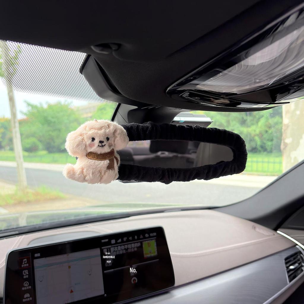 Kreative Niedliche Welpen Rückspiegelabdeckung - Dekorative Auto-Innenausstattung für Frauen.