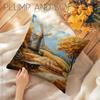 Autumn Windmill Countryside Pillowcase Bedroom Sofa Cushion Cover 100% Polyester Living Room Cushion Pillowcase Home Decor