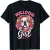 Brittisk bulldoggälskare - Bulldoggtjej T-shirt