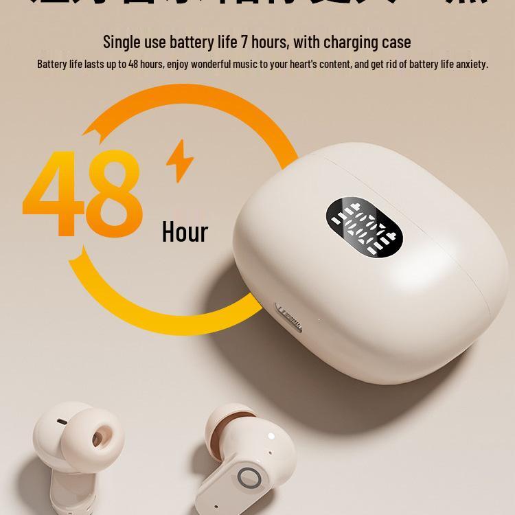 Official 2025 Bluetooth Earbuds: True Wireless, ENC Noise Cancelling, Ultra-Long Battery, Ideal for Sports & Running