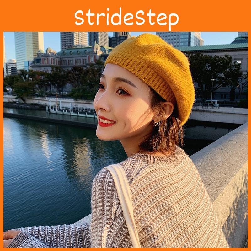 Stylish Knit Youthful Beret For Women Cozy And Warm Vintage Hat