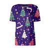 Women's Short Sleeved Patterned Pockets, Work Print Stand Up Collar, Single Breasted Protective Clothing, Cardigan Jacket, Top