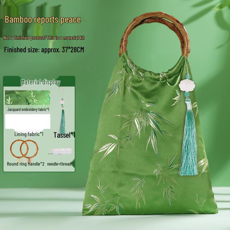 Bamboo Joint Bag DIY Kit: Handmade Chinese-Style Heritage Bag for Team Building and Salon Events