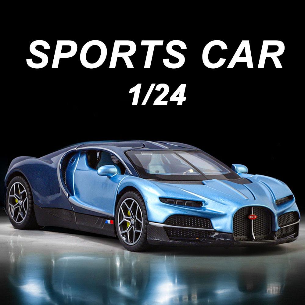 1:32 Tourbillon Bolide Alloy Diecast Sports Car Model Toys Sound Light Pull Back Doors Opened Miniature Vehices Adult Boys Gifts