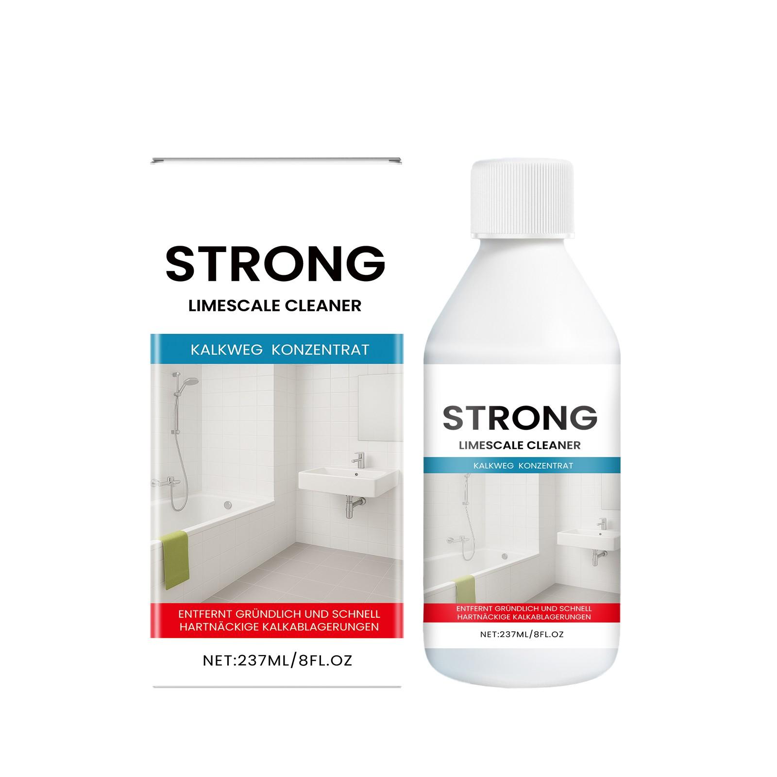 

Сильное средство для удаления накипи в ванной комнате, нейтральное, защищает поверхность, глянцевая душевая лейка, плитка, металл, универсальное, 237 мл One Size