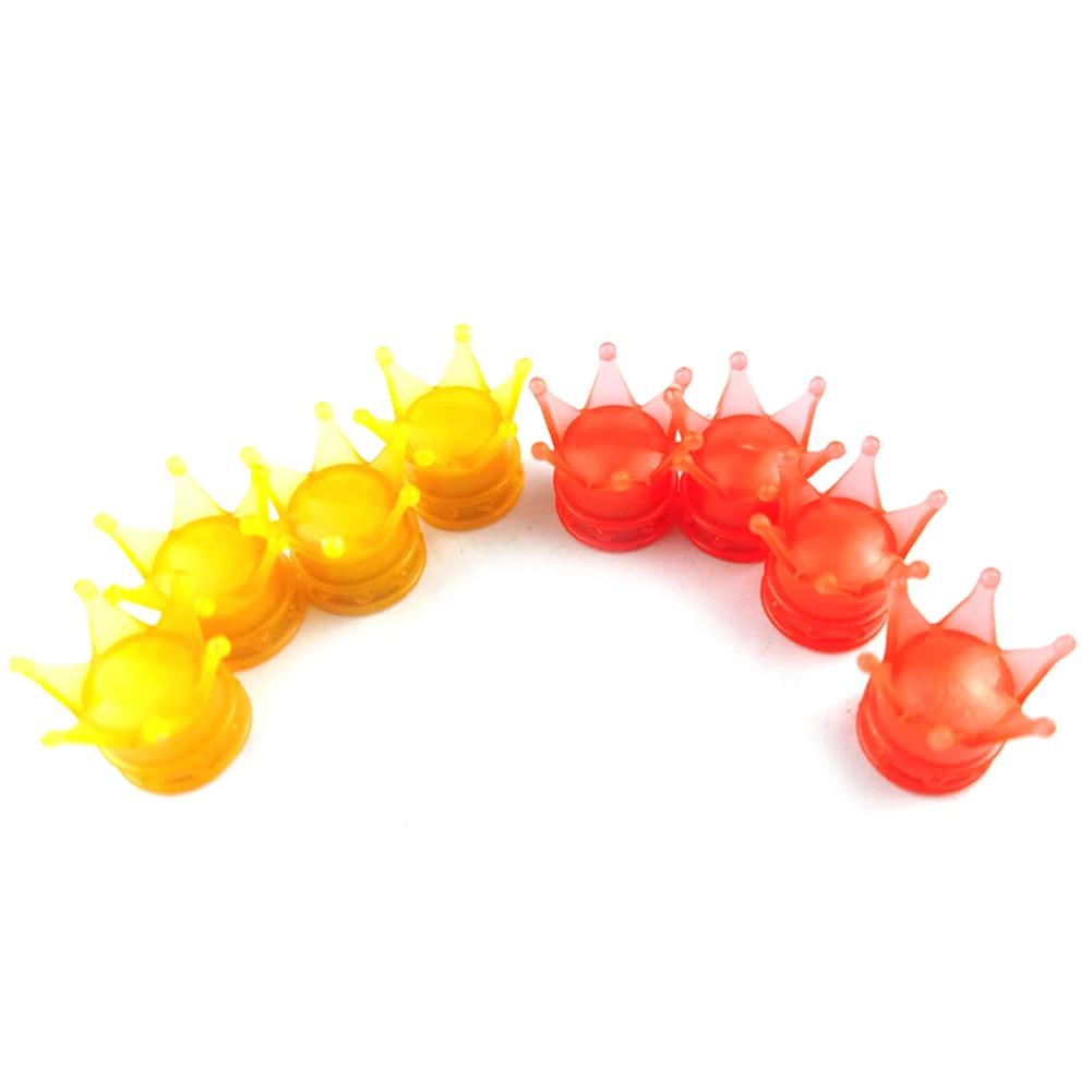 4Pcs Luminous Car Tire Valve Cap Fluorescent Night Glowing Decor Motorcycle Bike Wheel Nozzle Dustproof Tyre Valve Stem Caps