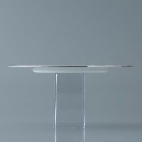 NARUMI Rondo Plate Set, 21cm, Gold and Platinum, Set of 2, Elegant and Stylish, Perfect for a Pair of Wedding Gifts, Gift Boxed, Product Number: 97351