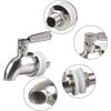 Kran ze stali nierdzewnej 304 Kran do wody Kran do beczki na piwo, sok, napoje, wino Kran dozujący 16 mm 12 mm