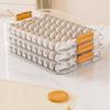 Dumpling Box, Refrigerator for Household Timing Freezing, Anti-stick Bottom, Kitchen, Refrigerator Storage Box, Transparent