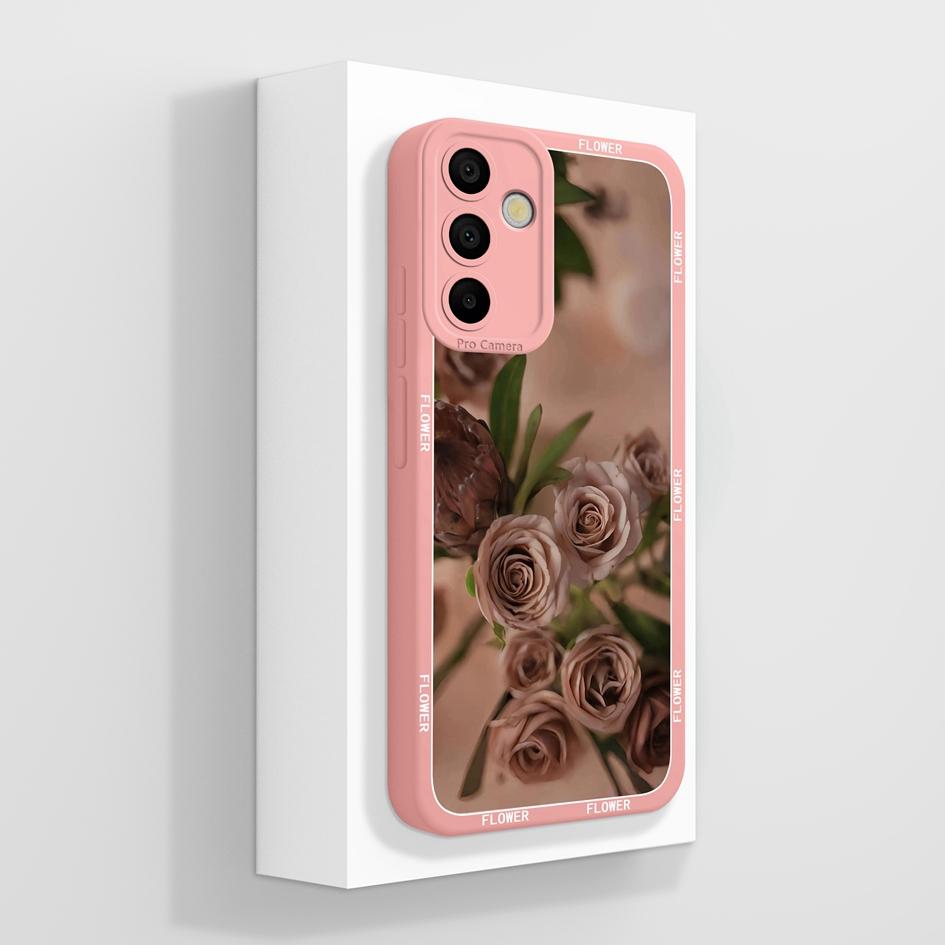 Phone Case For Samsung A15 A16 A26 A36 A56 M15 Fashion Aesthetic Butterfly Lightweight Soft Screen Protector Liquid Silicone Couples Cover For Samsung