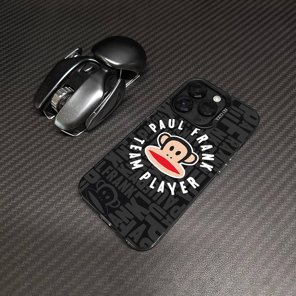 Famous Luxurious P-Paul F-Frank Phone Case For IPhone 17 16 15 14 11 12 13 Pro Max Plus Pro Colored Silver Cover