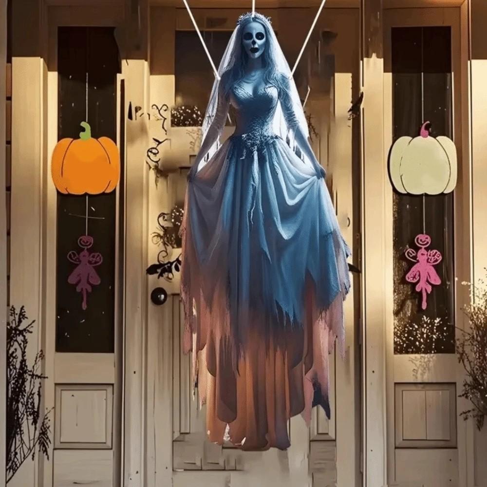 Irregularly Halloween Eaves Decorative Banners Clear Printing Spooky Atmosphere Banner Party