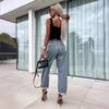 Women Street Hipster Casual Loose Women's Jeans Denim Pants Ankle Length Fashion High Waist