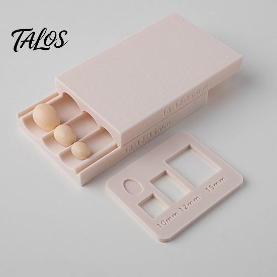 Miniature Egg Shape Press Polymer Clay Ball Maker Mold, 10mm 12mm 15mm Sphere Shaper Roller Tool, Doll Part Molding Tool Round Beads for Jewelry