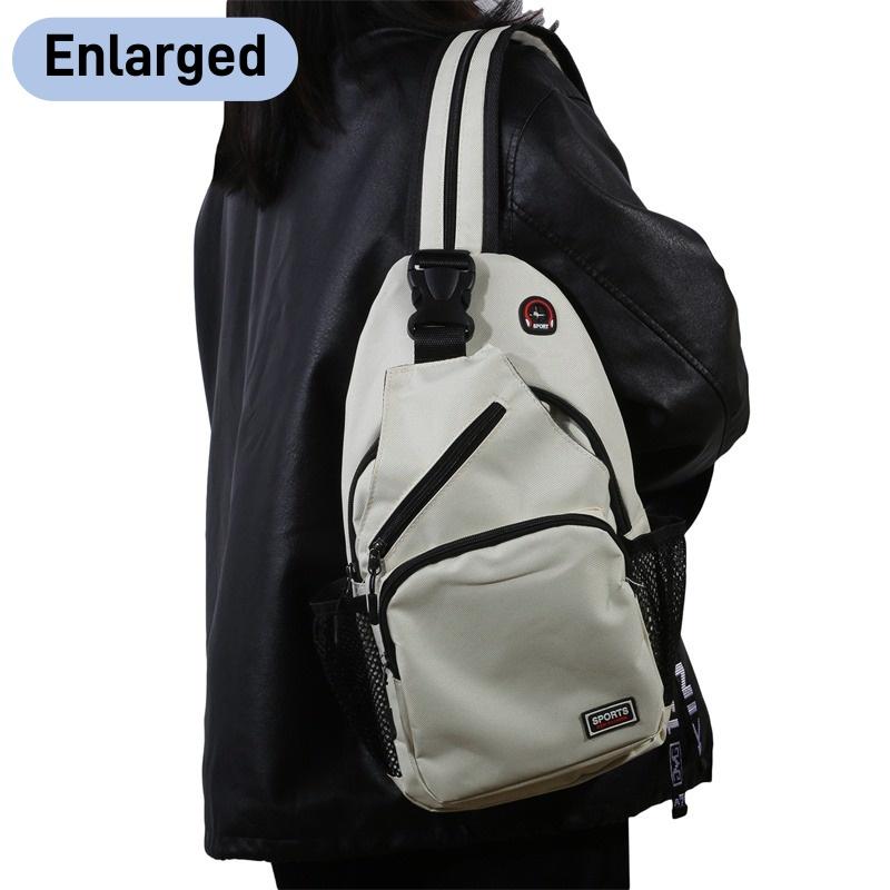 Women Chest Bags Adjustable Backpack and Single Shoulder Bag With Earphone Hole Girl Small Sports Travel Messenger Oxford Bag