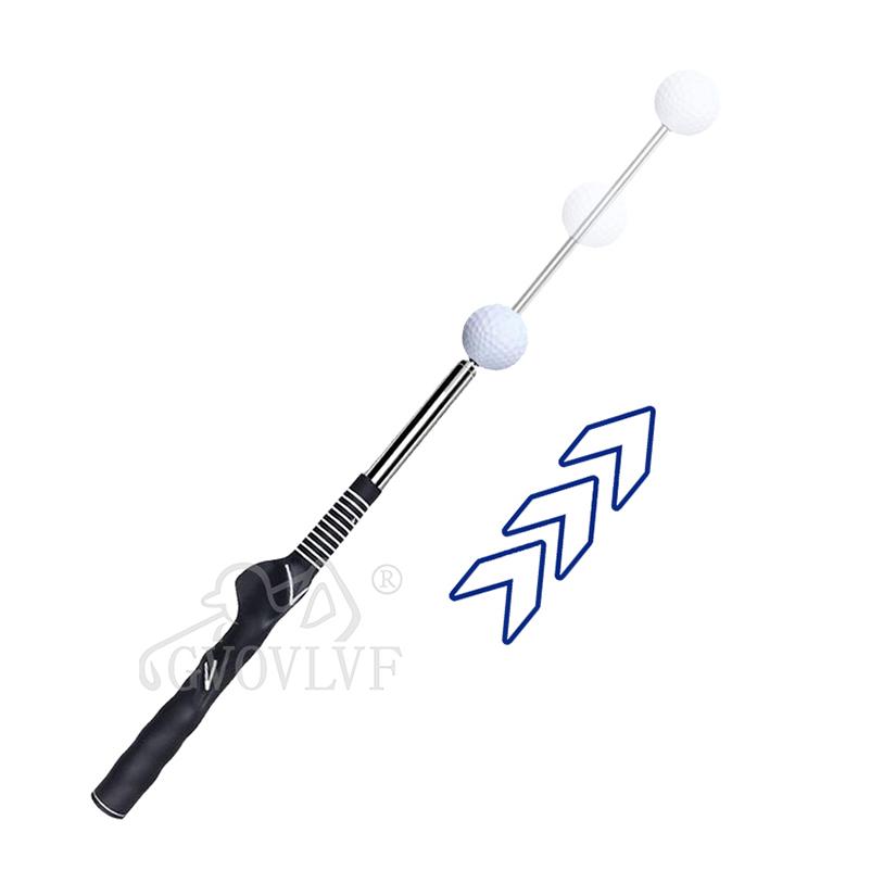 Suono Click Ritmo Telescopico Riscaldamento Allenatore Swing da Golf Ausilio per Allenamento Correzione Gesti per Tempo Presa Forza Bastone Pratica