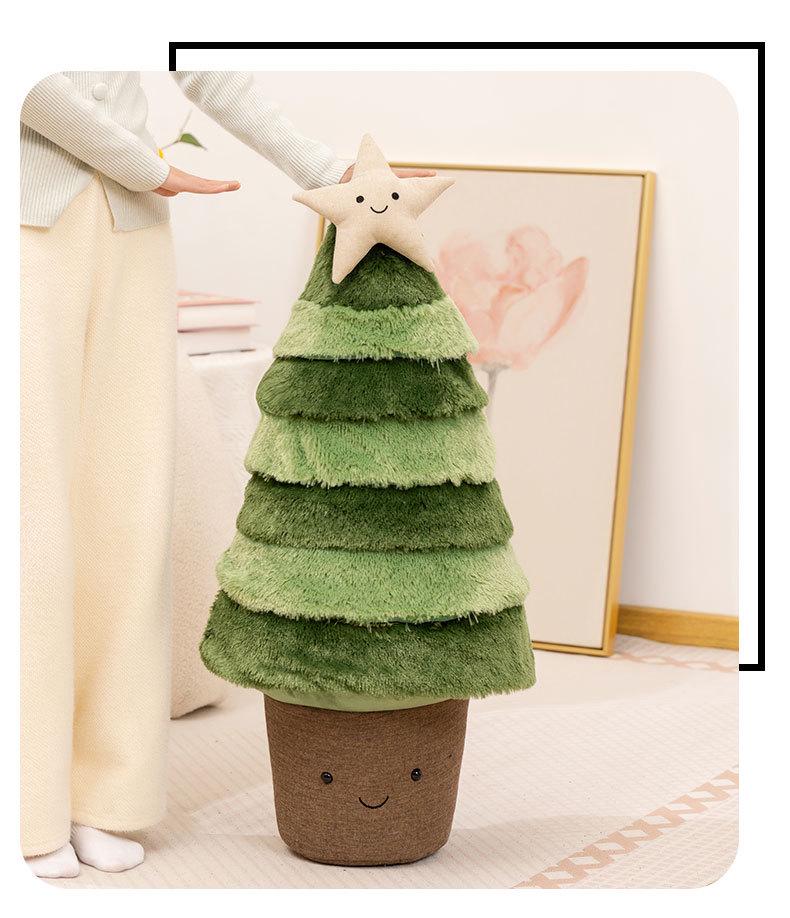 Christmas Cozy Wreath Hug Pillow Plush Doll - Soothing Holiday Decor Gift