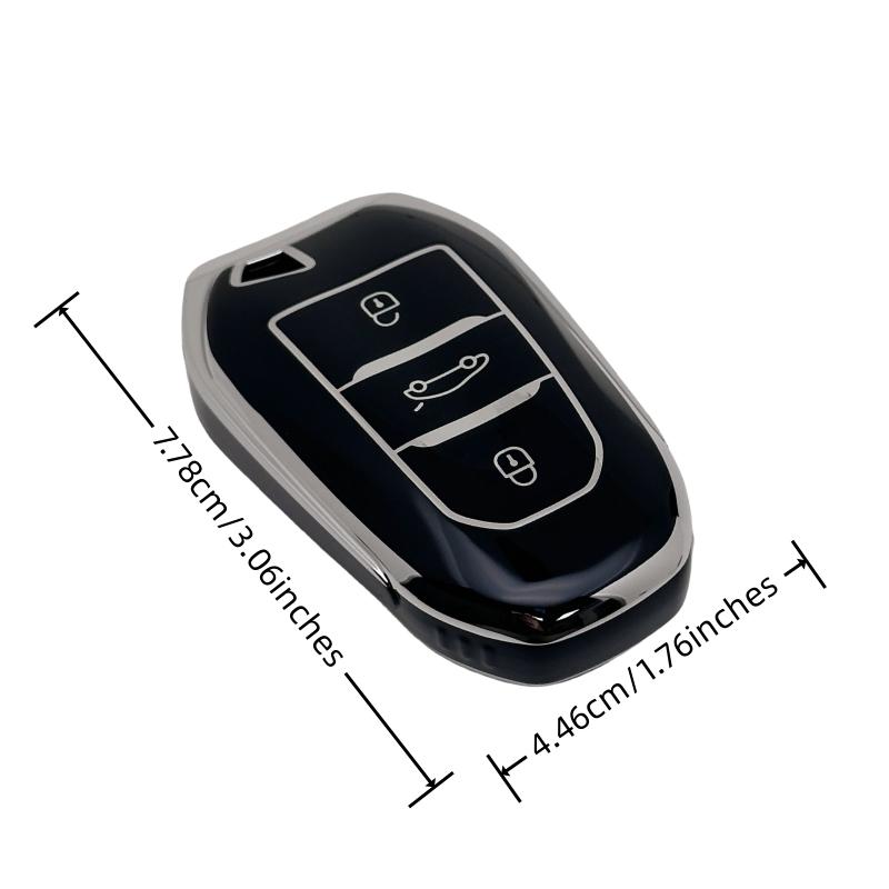 Anahtarlık Kapağı Bling Kordon Anahtarlık ile Peugeot 2008 3008 5008 308 508 Opel Grandland X Mokka Corsa Insignia için
