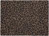 Leopard Print Tablecloth, Brown Black Cheetah African Wild Animal Texture Rectangular Washable Cover