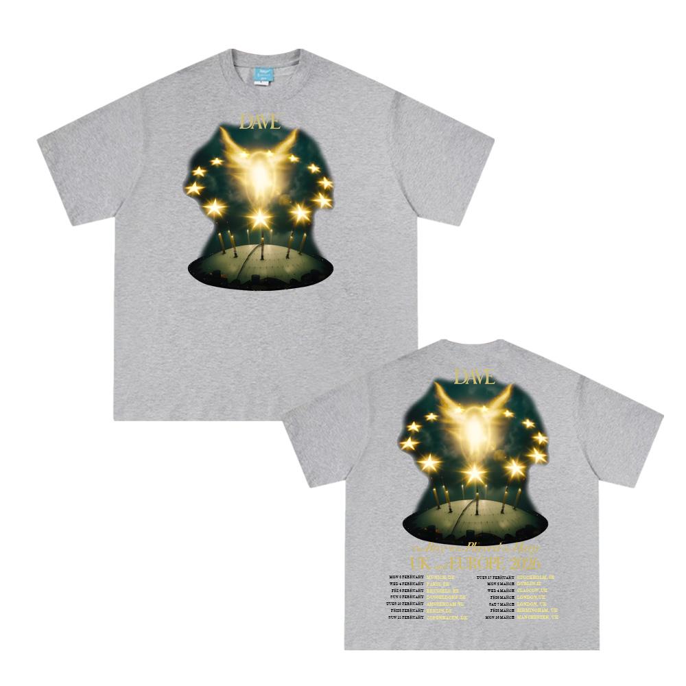 Dave Chlapec, který hrál na harfu Turné 2026 Letní Hip Hopové tričko Korejská bavlna Vysoce kvalitní oblečení Dámské/Pánské topy