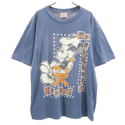 HOLLYWOODMICHEY Made in USA Κοντομάνικο T-shirt Μπλε Ανδρικό Μεταχειρισμένο