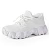 Shoes women's new shoes lace-up fly-woven socks shoes fashionable breathable casual shoes thick-soled heightening women's shoes