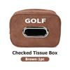 137Car Tissue Box Checkered Napkin Paper Storage Bag Organizer For Volkswagen VW Golf Jetta Passat mk4 mk5 mk6 CC B5 B6 B7 Golf