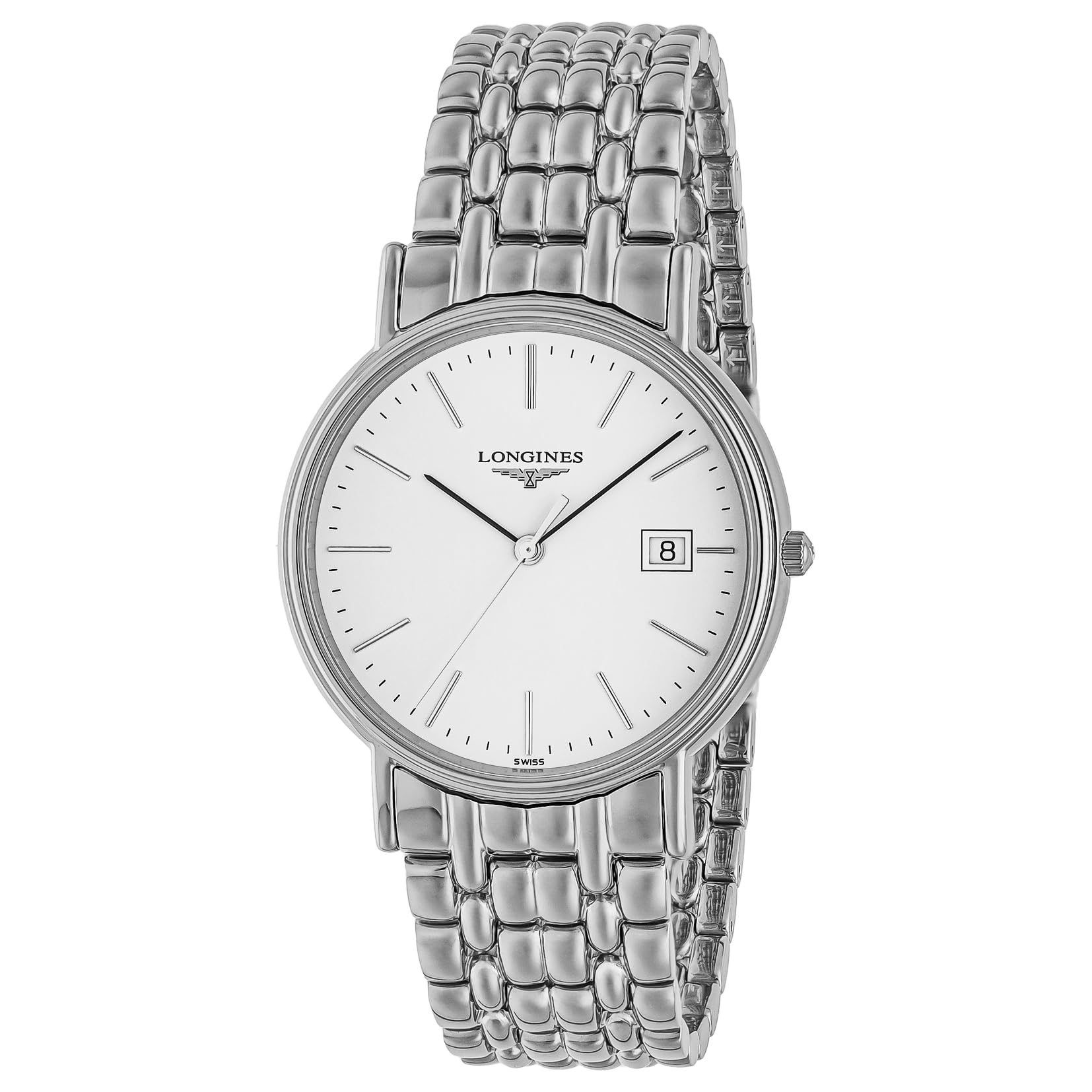 

Casual Watch Pleasance Silver [Longines] L4.790.4.12.6 Men s [Item] білий