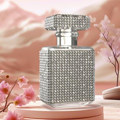 Luxury Shiny Spray Jars Press Type Travel Spray Bottle Bling Glass Perfume Bottle  Liquid Container