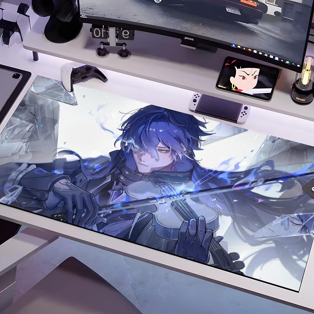 

Flins Genshin Impac Mouse Pad Multiple Sizes Large Square Computer Office Game Table Mats Rubber Anti-slip Mousepads 600x300x2mm