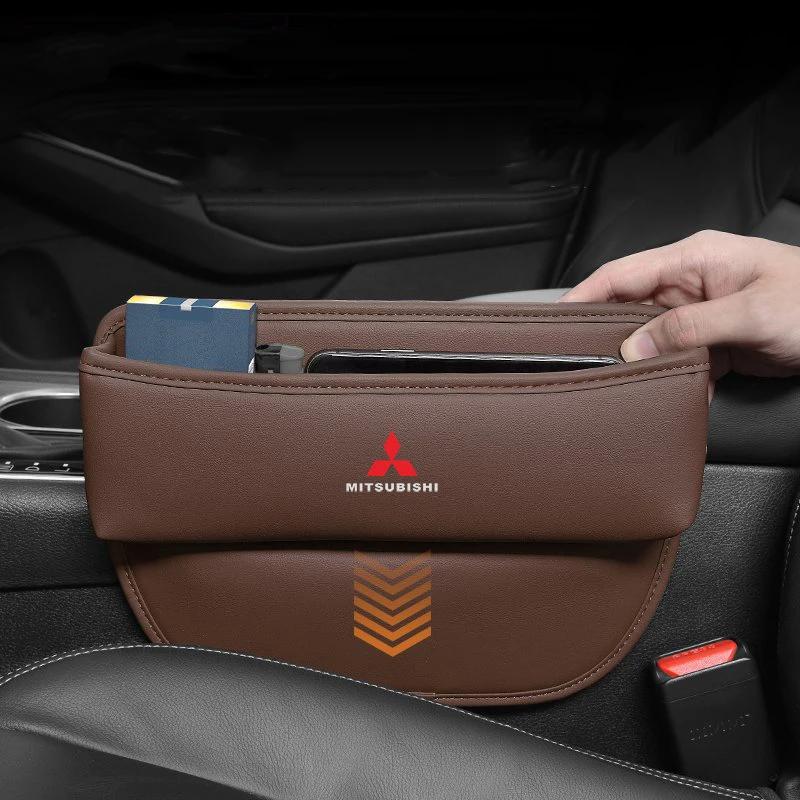 gjbf4 Car Seat Gap Pocket Automatic Seats Slot Box Storage Organizer For Mitsubishi ASX Galant Mirage Lancer Cordia Pajero Outlander
