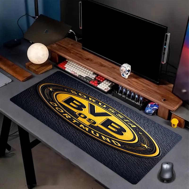 Borussia Dortmund Druck Mauspads, Anti-Rutsch Schreibtisch-Tastaturmatte, für PC Laptop Gaming Arbeiten Tägliche Nutzung, Coole Festival Überraschungsgeschenk