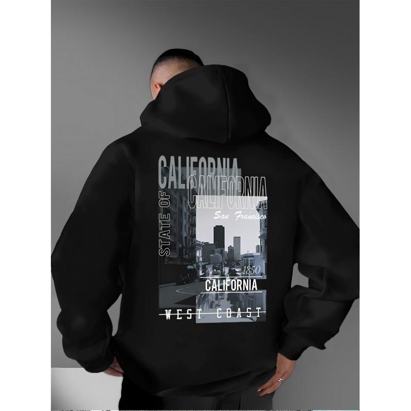Unisex Oversized Hoodie With Bold Back Print Streetwear Style Men Women Casual Winter Wear