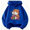 Capybara Funny Design  Children's Hoodie Sweatshirt Cute Harajuku Hoody for Boys Girls Spring Casual Hoodies