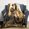 1pc The Lord of the Rings Flannel Throw Blanket Lightweight Soft Warm All Season Blanket for Sofa, Bed, Travel,L1028039