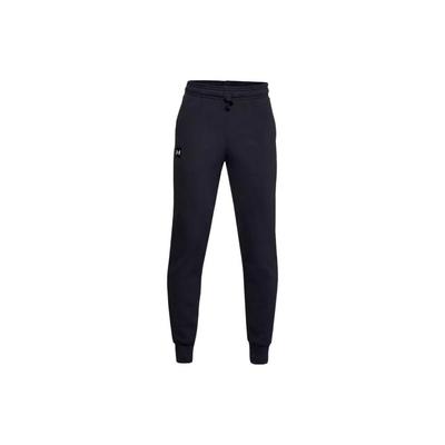Kids  Knitted Sports Pants Solid Color Fleece Cuffed Kids Bottoms Black 1357634-001