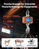 Digital Crane Scale, 4400 lbs/2000 kg Max Capacity, Heavy Duty Industrial Hanging Scale with Cast Aluminum Case & LCD Display, 500 g Division & 3 Unit