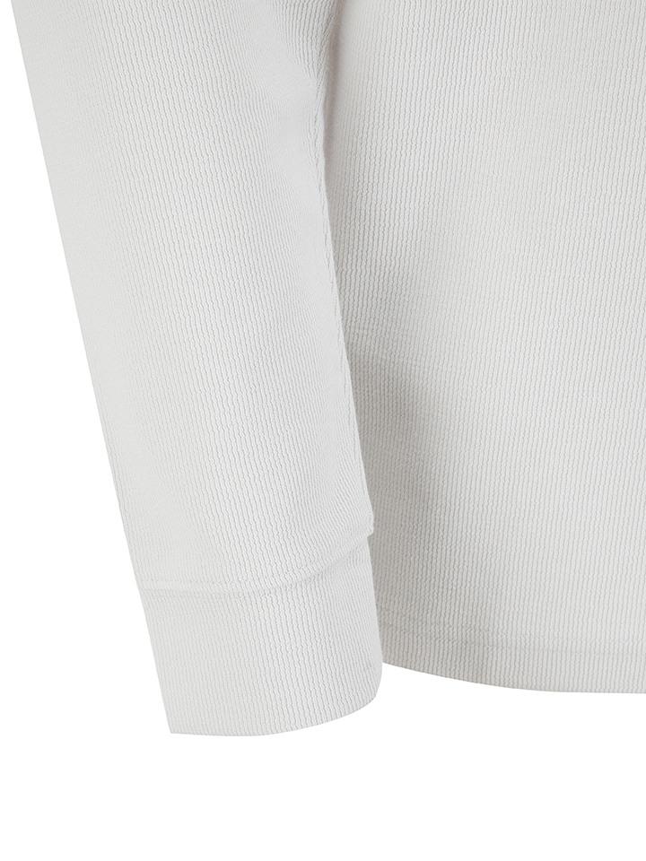 ZIOZIA Men'S) Textured Round Long Sleeve Tee_Abf2Tr1002Iv