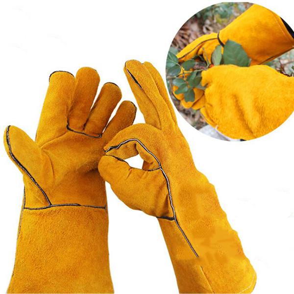 Work Gloves Leather Retro Climbing Sport Gloves Climbing Gardening Protective Gloves