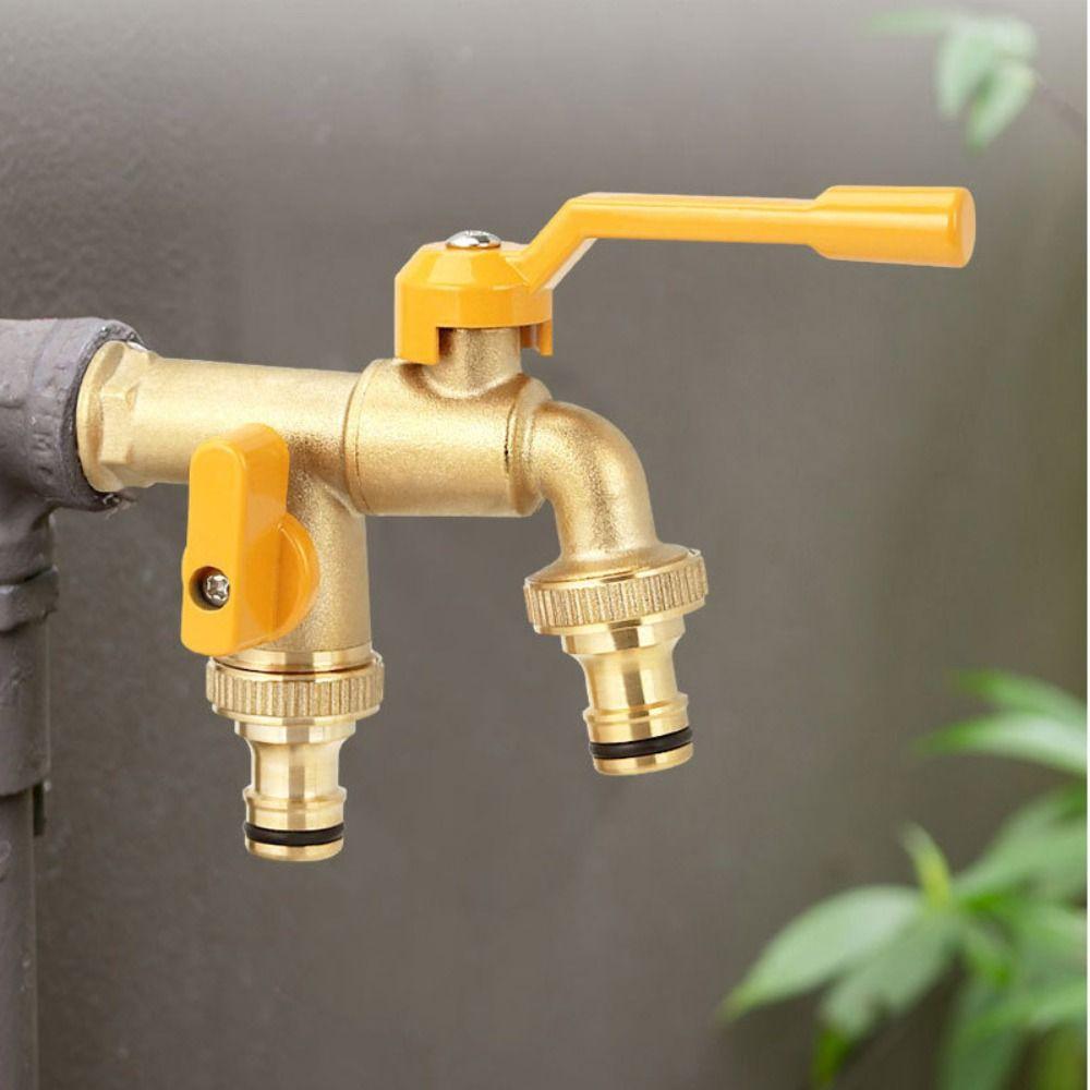 

Ball Valve IBC Water Tank Connector 2-Way Irrigation Brass Tap Joint Washing Machine Style-D