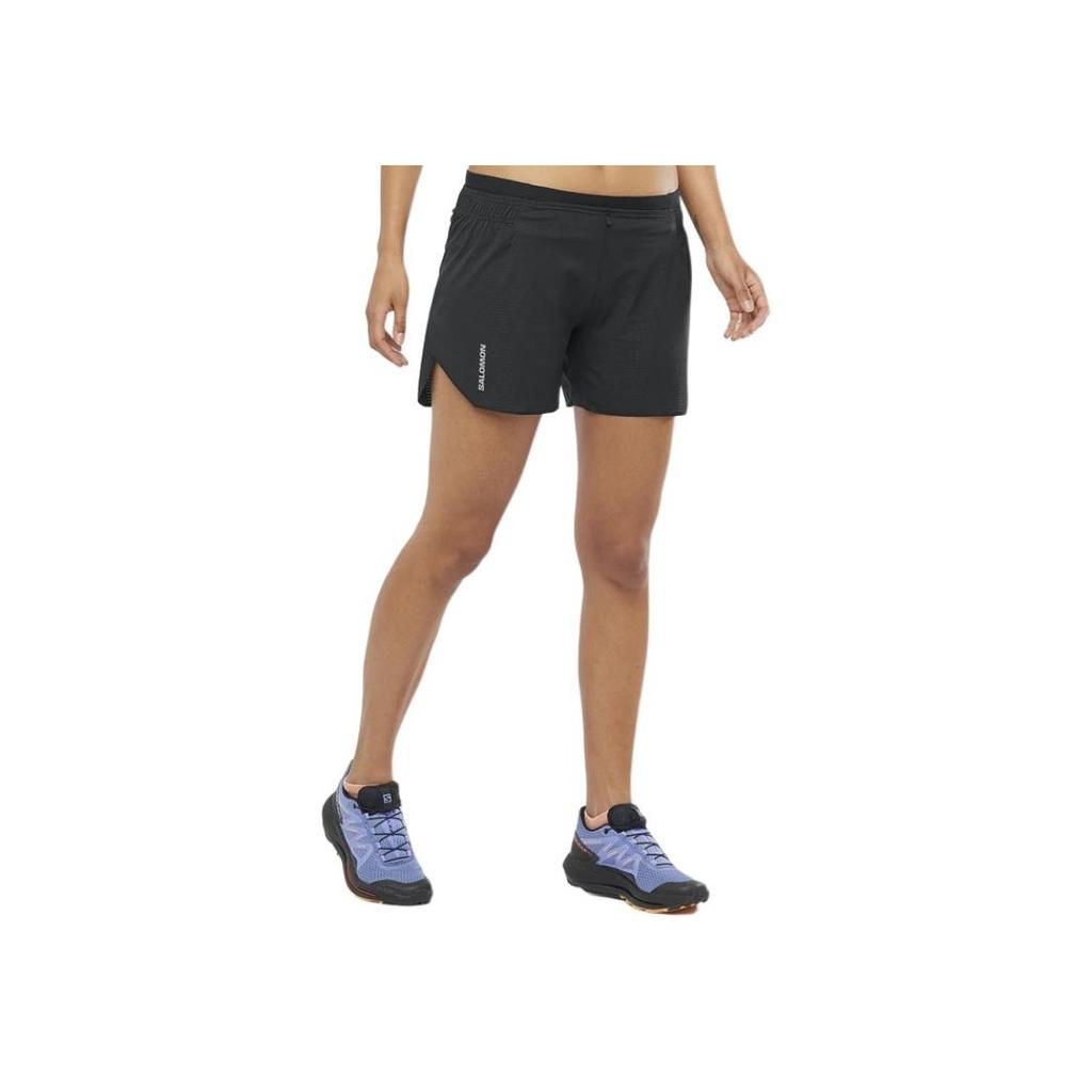 SALOMON Letter Print Outdoor Sports Casual Shorts Unisex Shorts Black LC1891500