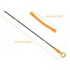 Engine Oil Dipstick for 2011-2015 Jetta CKJA Fits 1999-2006 Golf Passat EA113 Beetle 2.0L 8V /1.8T Replace 06A10366 06B115611R