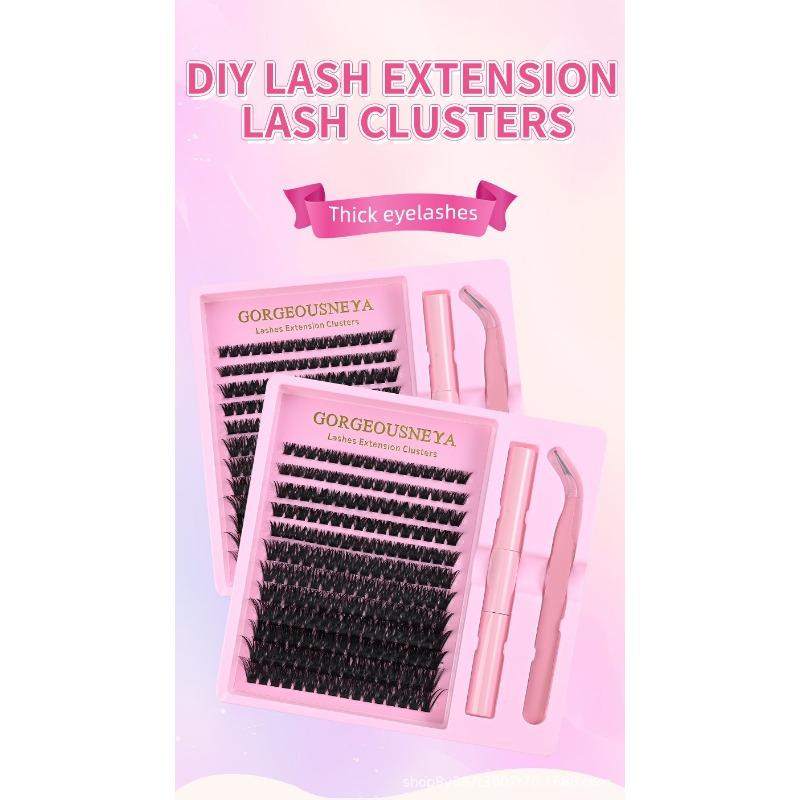30P40P Hot Melt Multi-Haired False Eyelashes Segmented Self-Grafting Dense Natural Stage Flat False Eyelashes Soft Hair