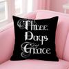 TThree Days Grace Band  Personalized Picture Text Home Decorative Pillows Household Gifts 45x45cm