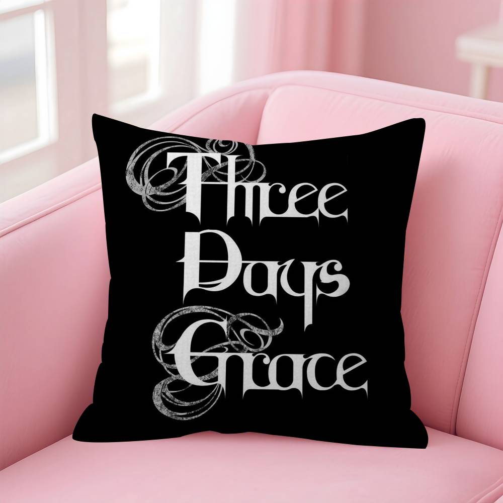 TThree Days Grace Band  Personalized Picture Text Home Decorative Pillows Household Gifts 45x45cm